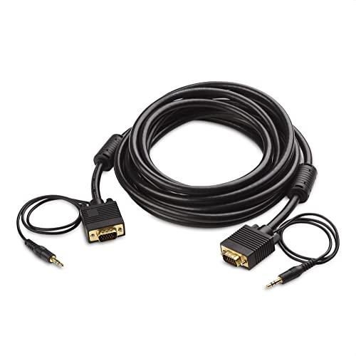 Cable Matters Cable Matters VGA Cable with Audio (SVGA Monitor Cable with 3.5mm Stereo Audio) 15 Feet