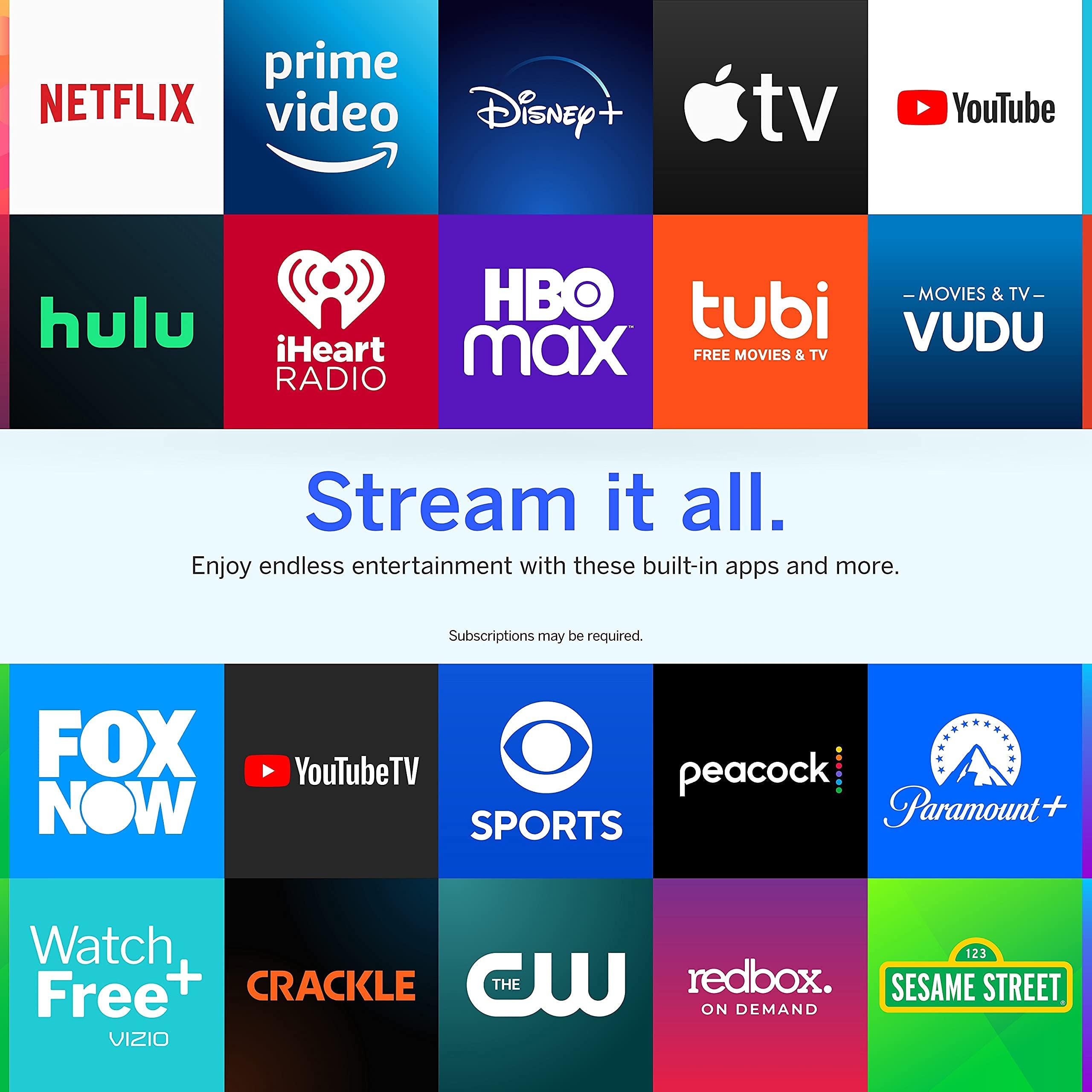 VIZIO VIZIO 40-inch D-Series Full HD 1080p Smart TV Chromecast Built-in Streaming Channels, D40f-J09, 2021 Model 40 inches (Renewed)