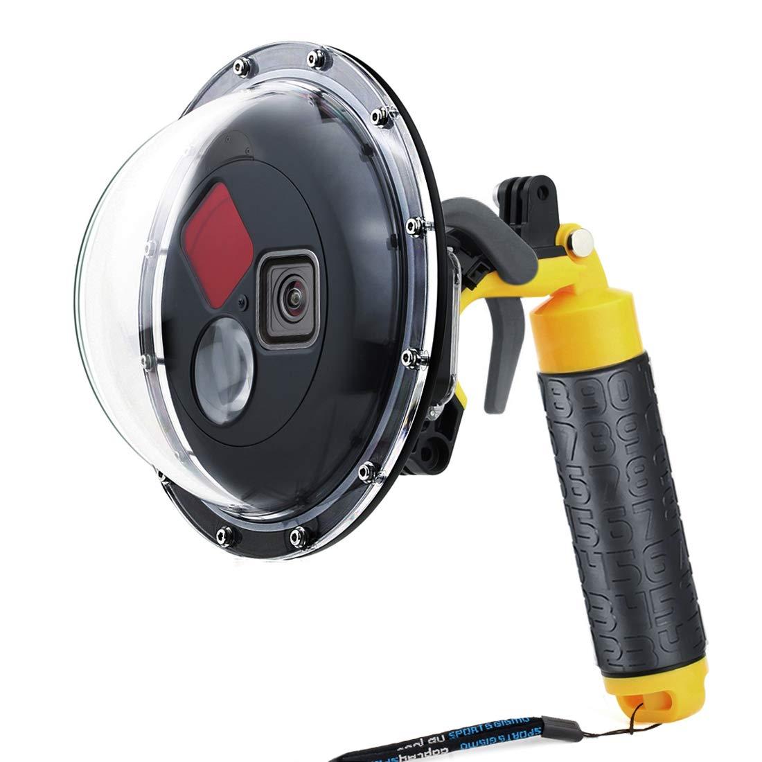 SOONSUN SOONSUN Dome Port for GoPro Hero 9 10 11 12 13 Black, Underwater Dome Lens with Waterproof Housing Case Built-in Switchable Red Filter, 10x Close-up Macro Filter and Standard Mode