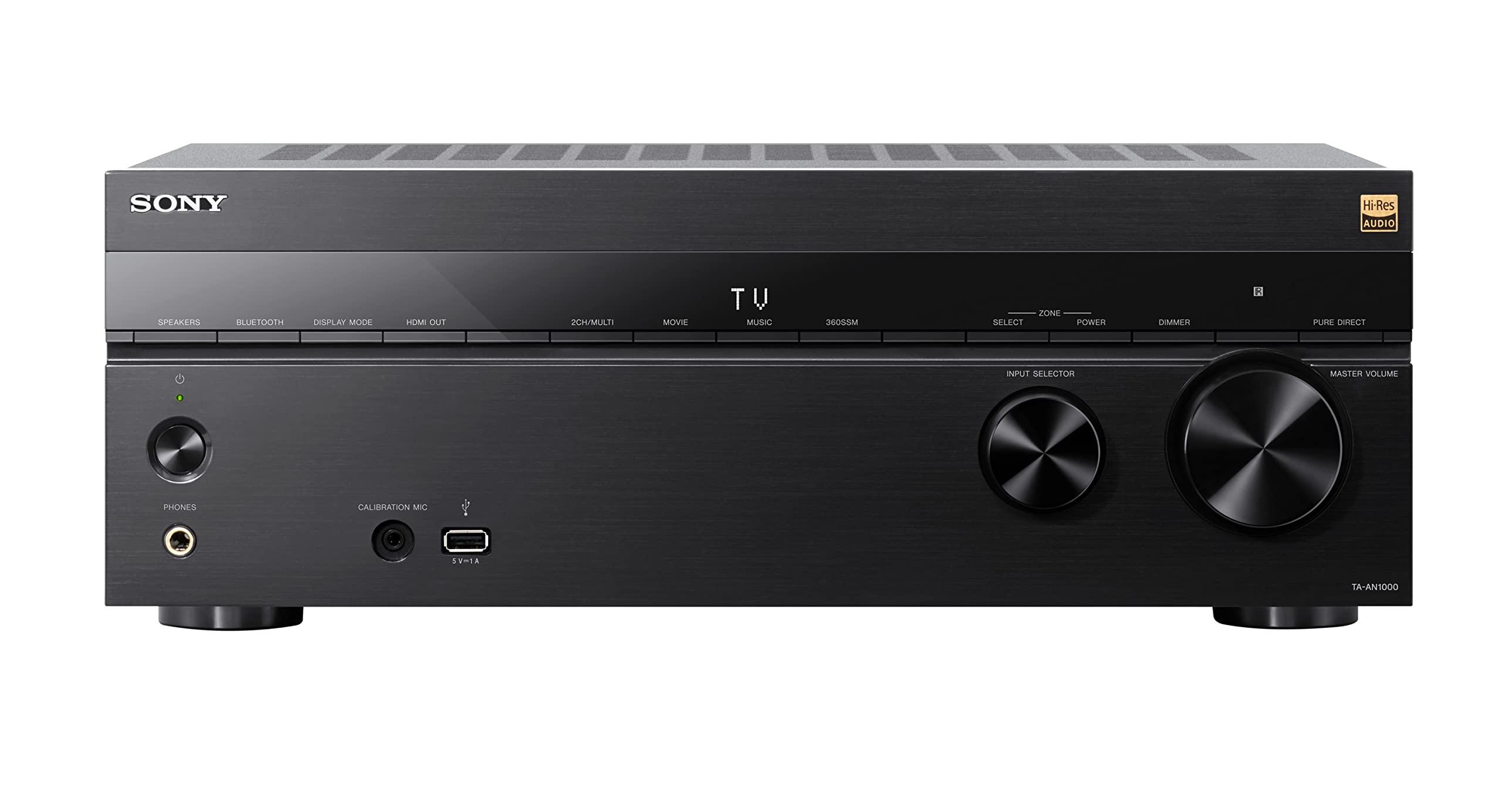 Sony Sony STR-AN1000 7.2 CH Surround Sound Home Theater AV Receiver, Dolby Atmos, DTS:X, Bluetooth, WiFi, Google Chromecast, Spotify Connect, Apple AirPlay, HDMI 2.1