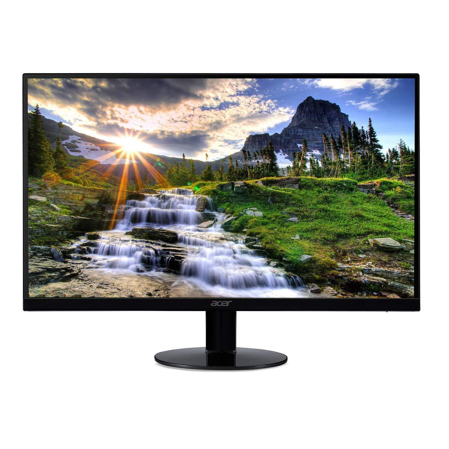 Sceptre Sceptre 24-inch Curved Gaming Monitor (C248W-1920RN Series) and Acer 21.5 Inch Full HD (1920 x 1080) IPS Ultra-Thin Zero Frame Computer Monitor (SB220Q bi)