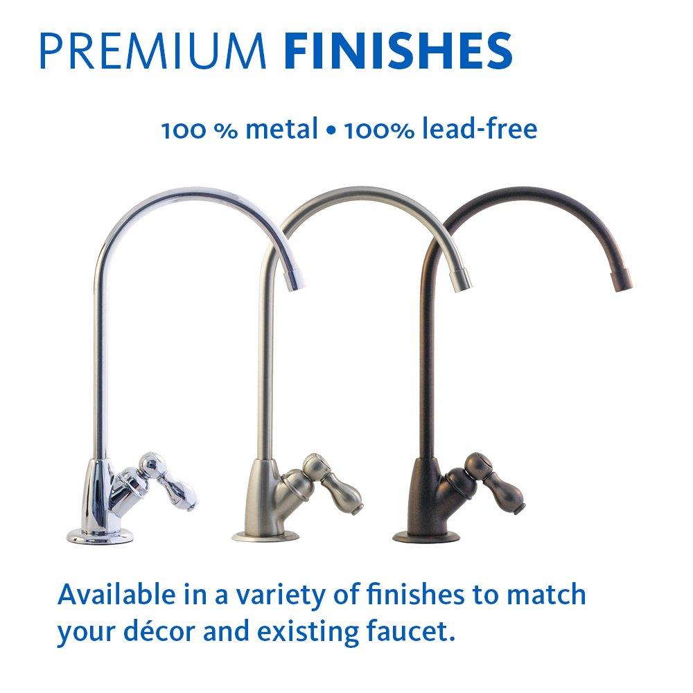 Aquasana Aquasana Under Sink Water Filter System - Reduces PFAS, Lead, & Chlorine in Drinking Water - Under Counter Claryum Filtration for Kitchen - 3-Stage - Chrome Faucet - AQ-5300.56