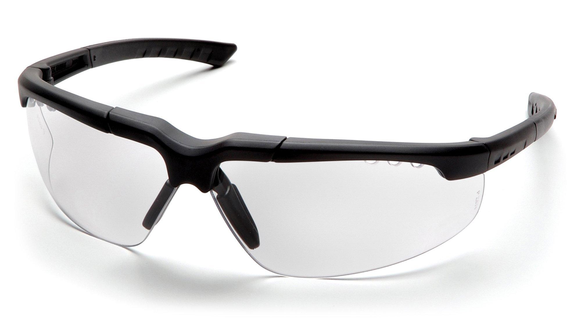 Pyramex Safety Pyramex Reatta Safety Eyewear, Clear Anti-Fog Lens With Charcoal Frame