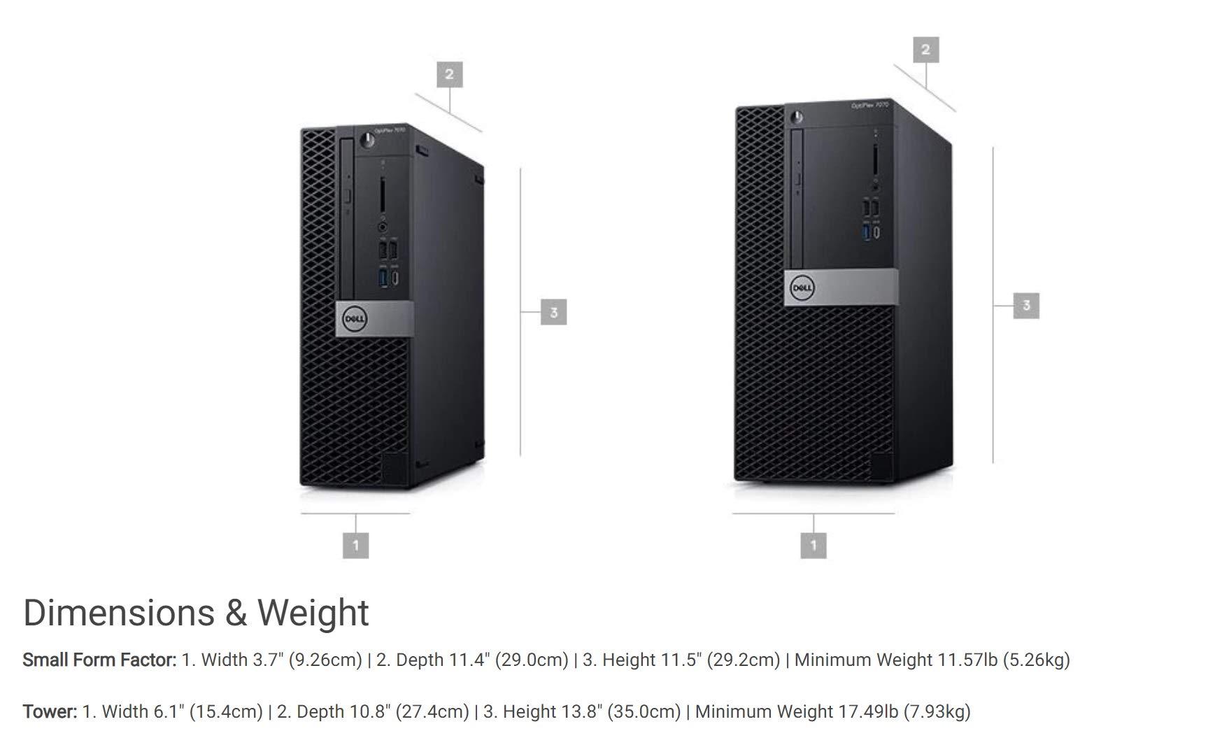 Dell Dell OptiPlex 7070 Desktop Computer - Intel Core i7-9700 - 16GB RAM - 256GB SSD - Tower