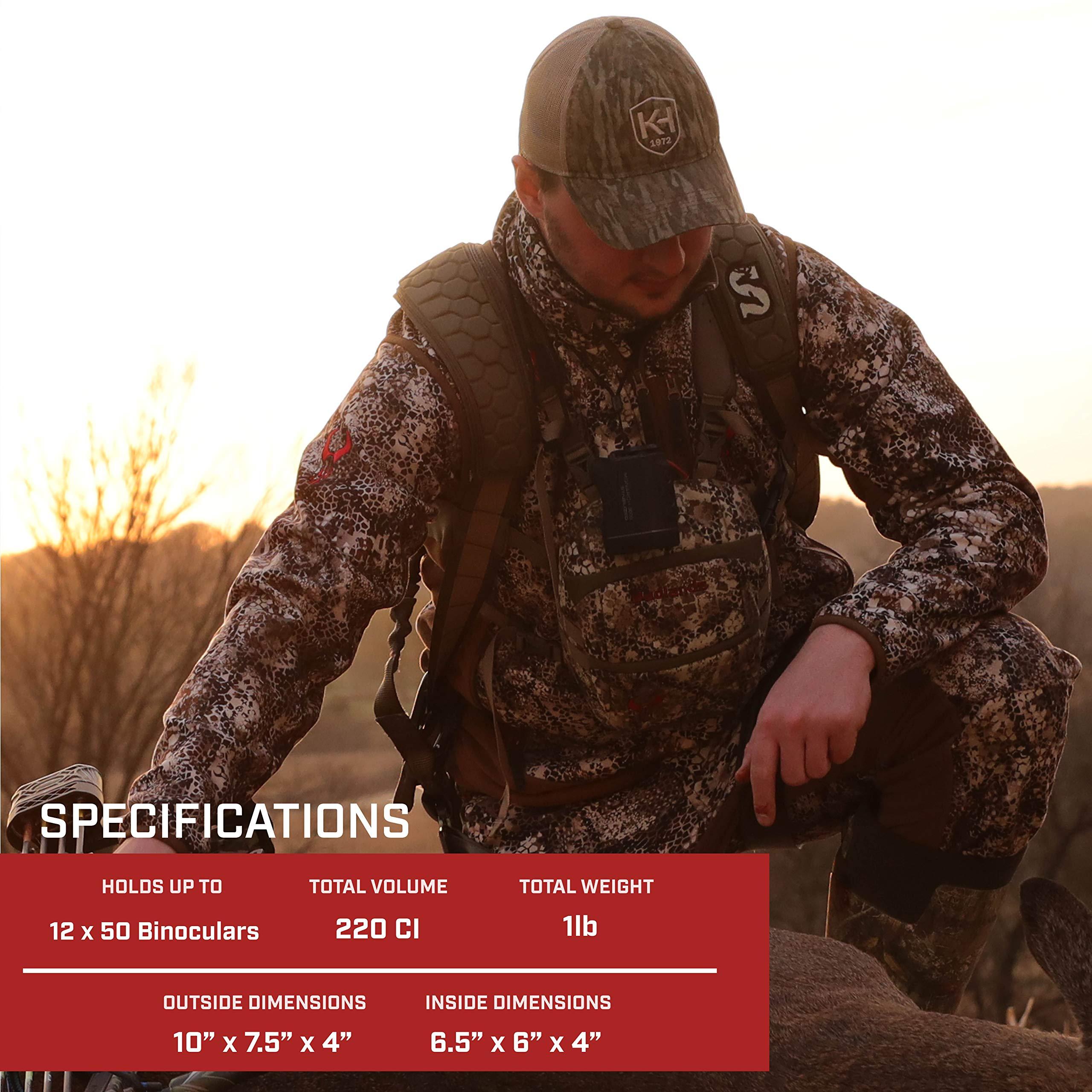 Badlands Badlands Camouflage Tactical Bino X Hunting Binocular Case Hydration Compatible, Realtree Edge