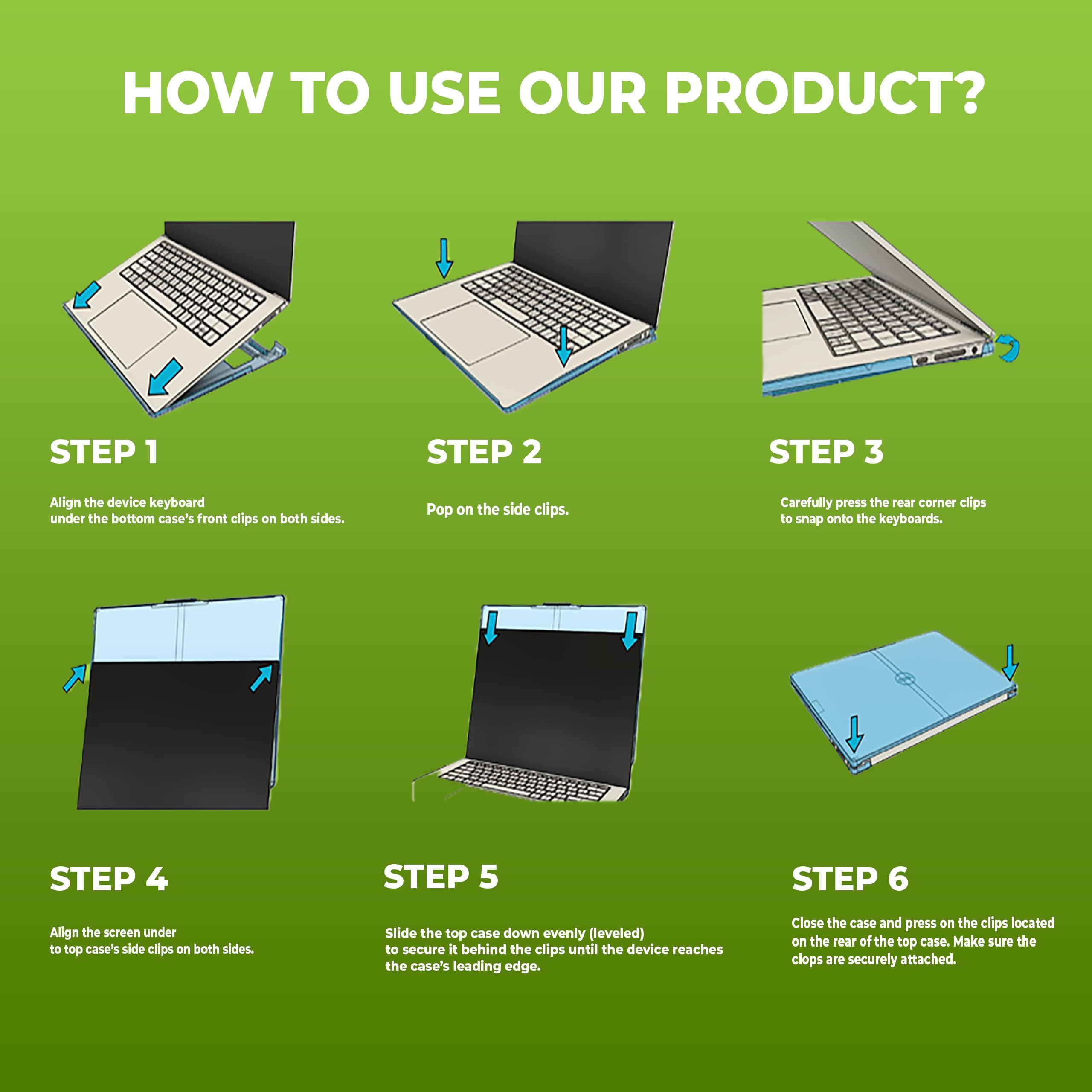 Gumdrop Cases Gumdrop ProTech Hard Shell Laptop Case Fits Dell XPS 17 9720 9710 9700 | Precision Series 5770 5760 5750 (Clamshell) - Slim and Lightweight Reliable Scratch-Proof Clear Protective Cover