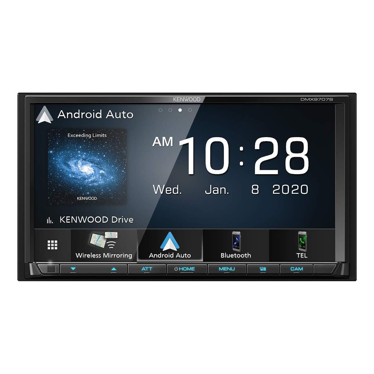 Kenwood Kenwood DMX9707S 6.95\" Resistive Touchscreen Digital multimedia receiver with Bluetooth (does not play CDs) | With Apple CarPlay and Android Auto (Renewed)