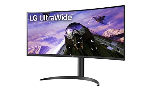 LG LG 34BP65C-B 34 21:9 QHD UltraWide Curved Monitor with 1ms MBR, HDR10, 160Hz Refresh Rate & AMD FreeSync Premium, Black