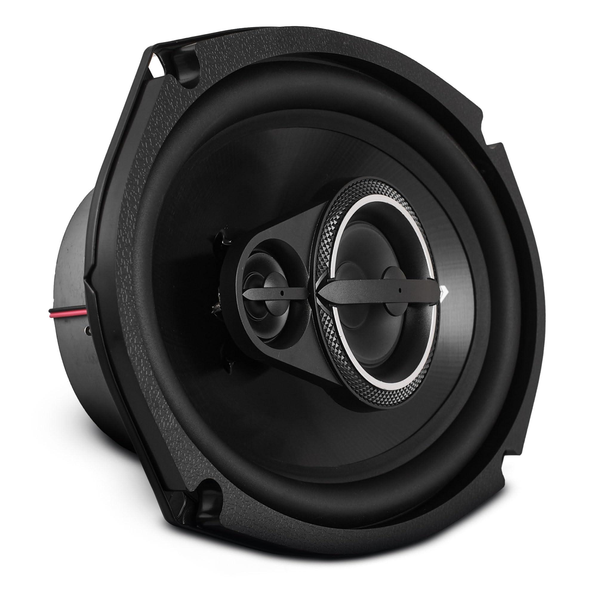 BLACK DIAMOND BLACK DIAMOND DIA-69.3 6 x 9 Coaxial Car Speakers 3 -Way 270 Watts 4-Ohm Car Audio Stereo System 6x9 Speakers - Removable Grill Included (Sold in Pairs)