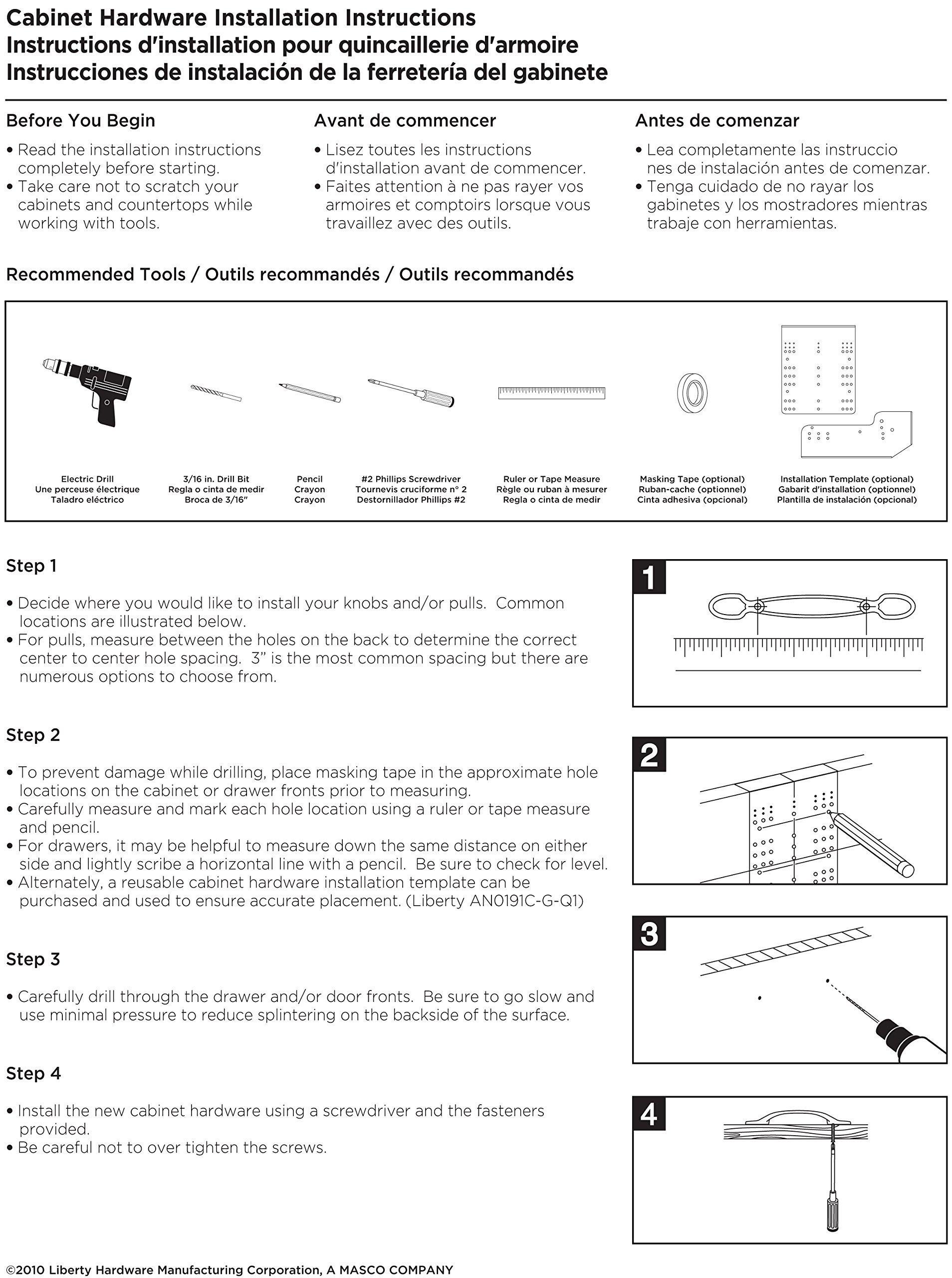 Franklin Brass Franklin Brass Lombard (10-Pack) Cabinet Handles 5-1/16\' Hole Center Soft Iron Kitchen Drawer Pulls Dresser, Furniture Hardware P29614K-SI-B