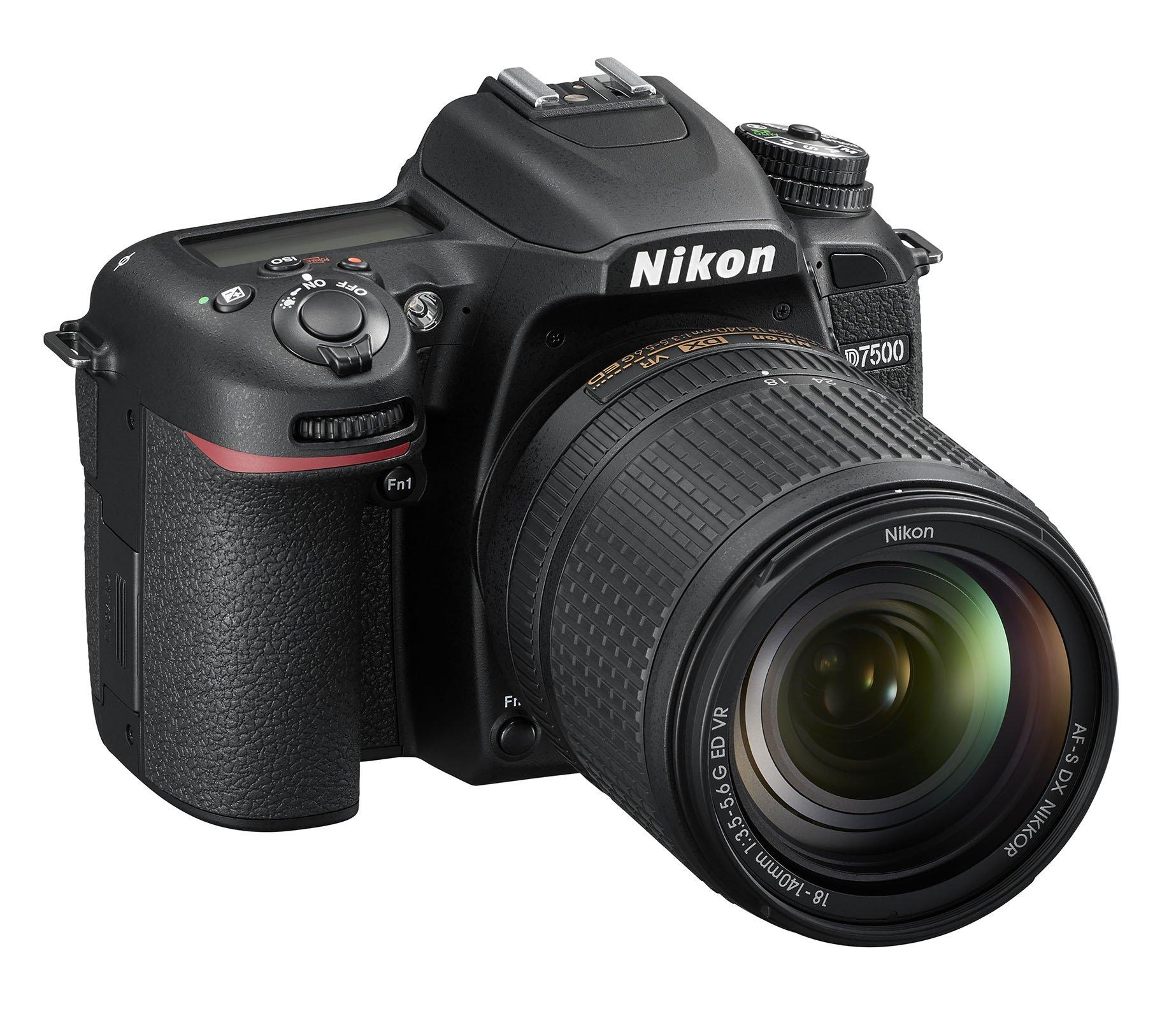 Nikon Nikon D7500 Camera Body with 18-140 mm VR Digital DSLR Kit - Black