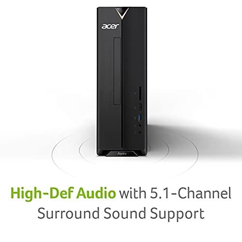 acer Acer Aspire XC-895-UR11 Desktop | 10th Gen Intel Core i3-10100 4-Core Processor | 8GB 2666MHz DDR4 | 1TB 7200RPM Hard Drive | 8X DVD | Intel Wireless Wi-Fi 6 | Bluetooth 5.1 | Windows 10 Home