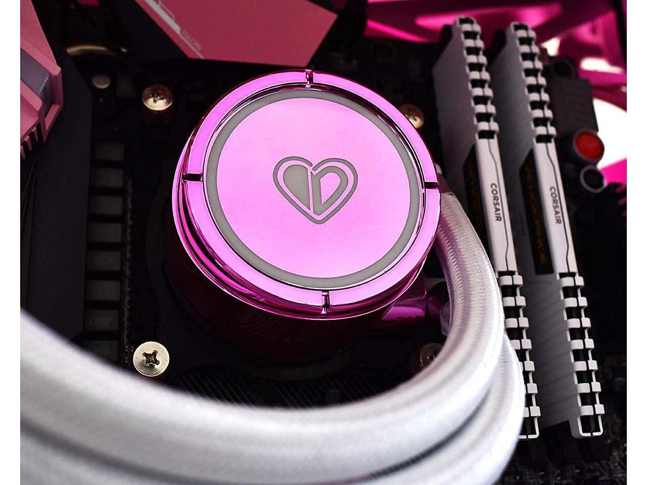 Leslied ID-Cooling PINKFLOW 240 Pink Symphony ARGB Light Effect Integrated Water-Cooled CPU Cooler