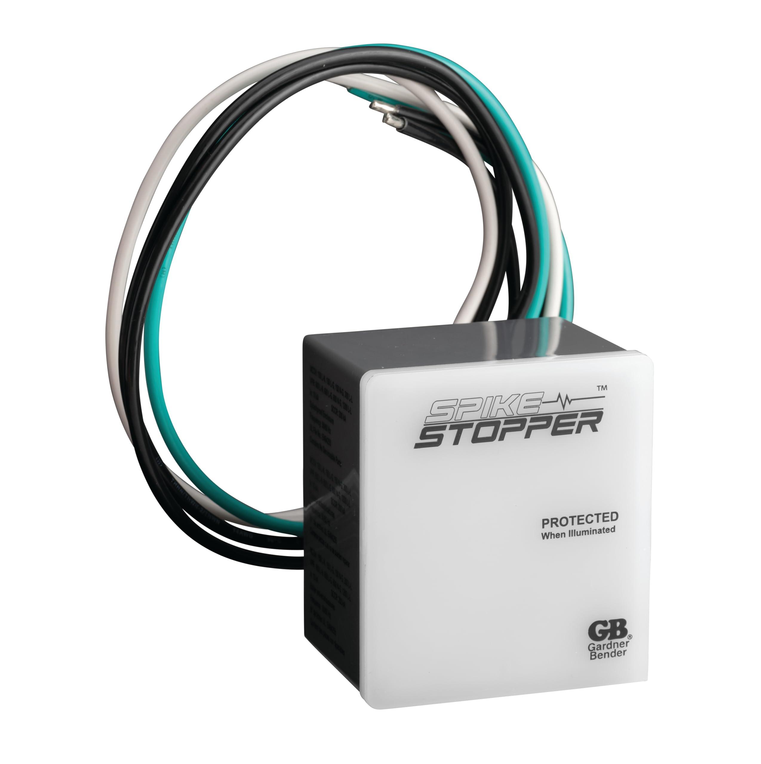 Gardner Bender SpikeStopper Whole Home Type 1/Type 2 SPD Surge Protection Device to Protect Appliances from Power Surges with 75 kA Total Protection; Universal 4-Wire Installation; Compliant to NEC 2023