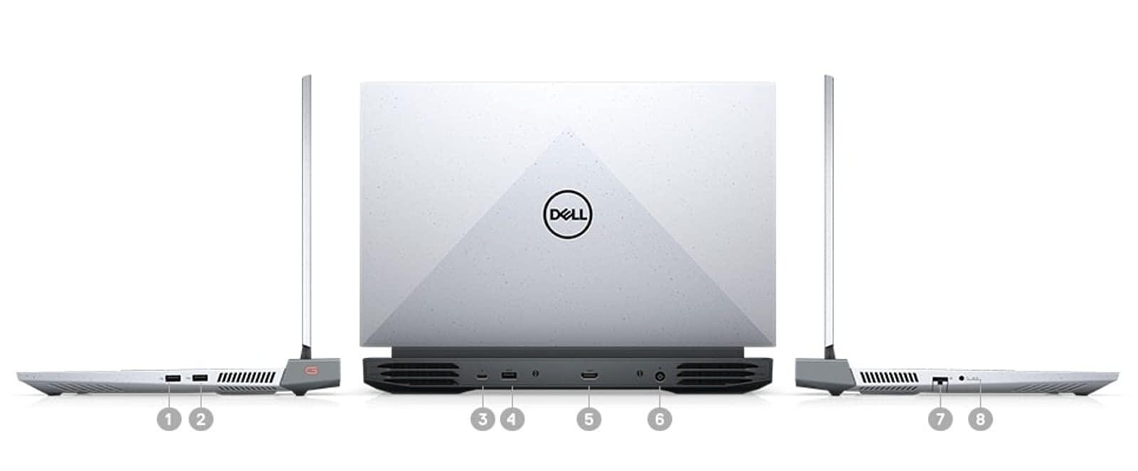 Dell Dell G15 5515 Laptop | 15.6" 1920x1080 FHD 144Hz | Ryzen 5-5600 - 256GB SSD Hard Drive - 8GB RAM - Nvidia GeForce RTX 3050 | 6 cores @ 4.4 GHz - 4GB GDDR6 Win 11 Home Silver (Renewed)