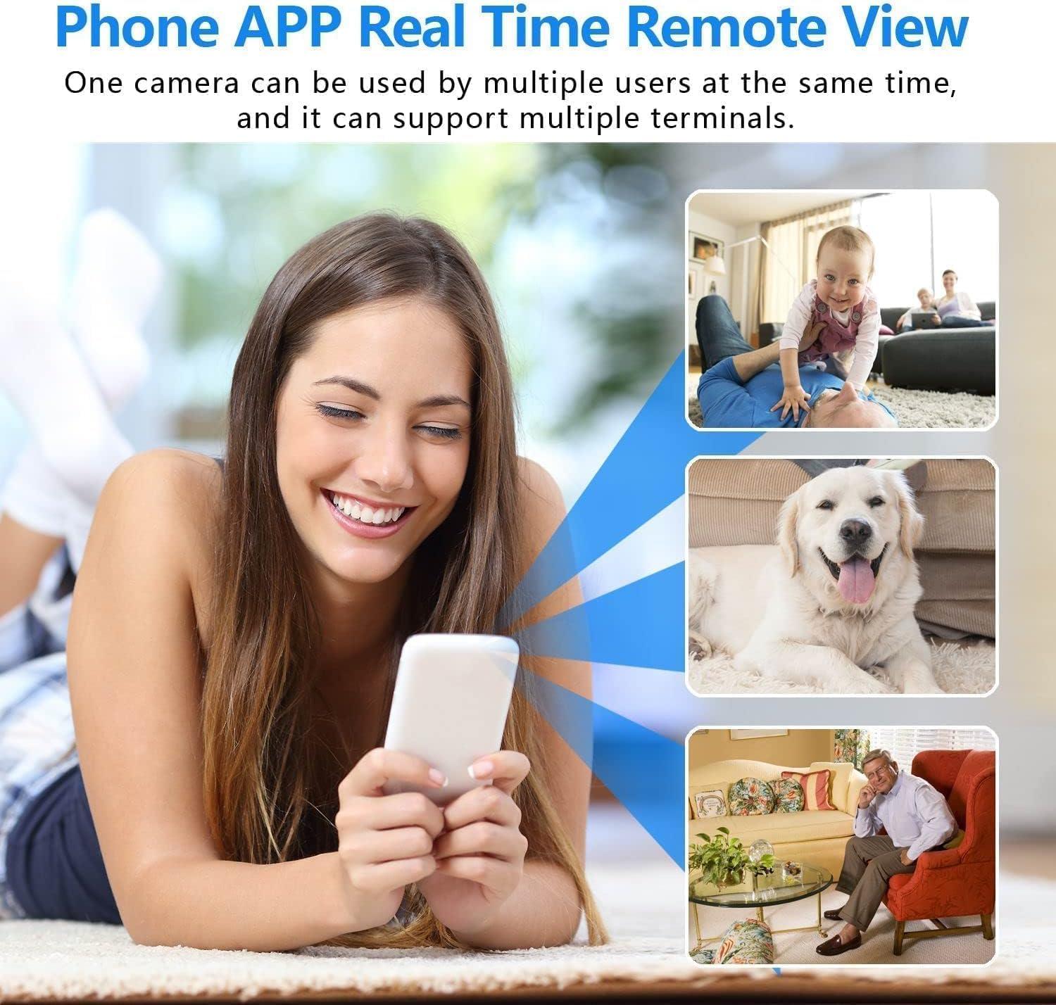 Rettru Smallest Wireless WiFi Camera,HD1080P Battery Camera Detector,Portable Camera,Mini Camera,Nanny Cam,Small Camera,Mini Spy Camera,Baby Monitor Camera,Pet Camera with Video Recording Live Feed APP