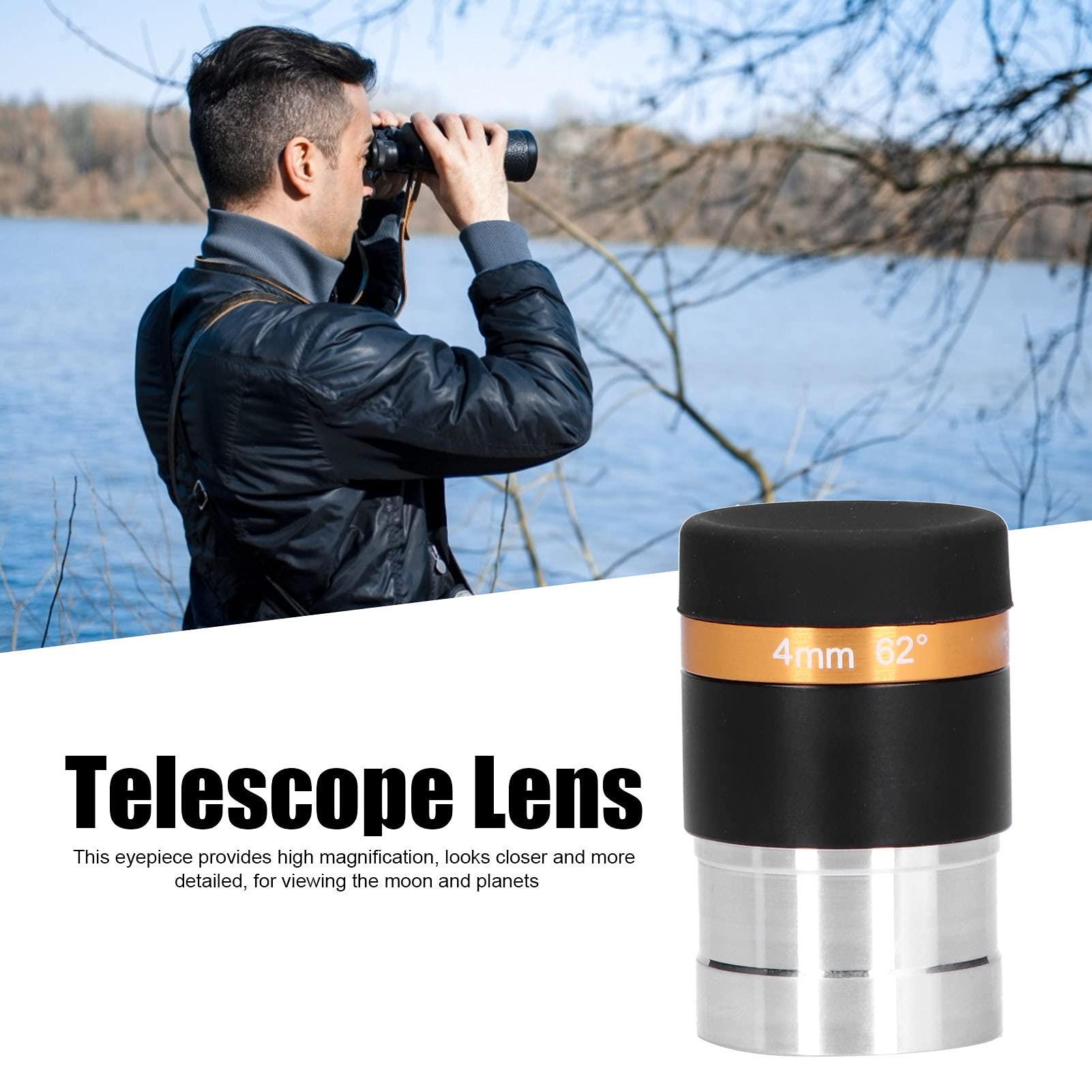 EVTSCAN EVTSCAN Eyepieces 4mm Telescopes Lens Wide Angle 62 Degree Aspheric Eyepiece HD Fully Coated Telescope Accessory for 1.25 inches Astronomic Telescopes(4 mm)