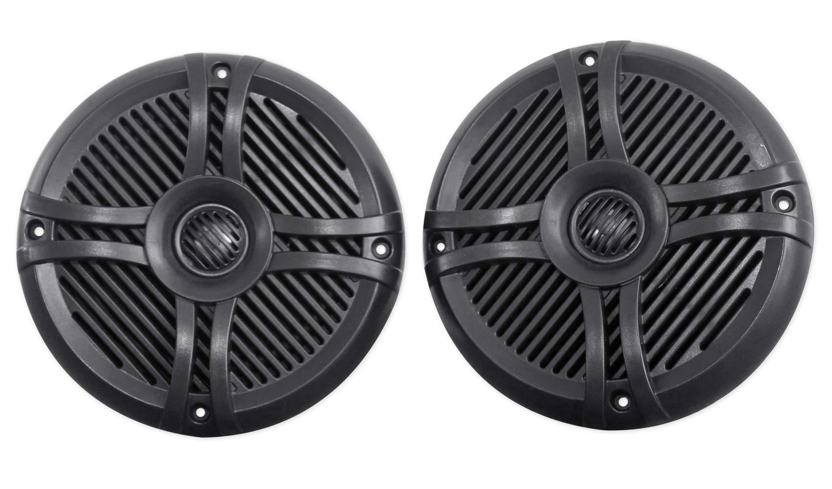Rockville Pair Rockville RMSTS65B 6.5" 800w Waterproof Marine Boat Speakers 2-Way Black