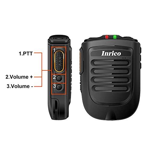 Inrico ANYSECU Inrico Wireless PTT Microphone B01 iOS Version Wireless PTT Button Zello mic Zello ptt Button Speaker for iOS and Android Phone
