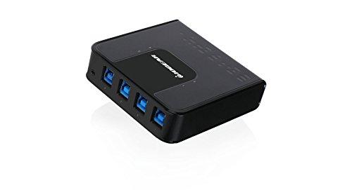 IOGEAR IOGEAR 4x4 USB 3.0 Peripheral Sharing Switch - Share 4 USB Devices Between 4 Computers - LED Indicators - Cables & Remote Included - PC - MAC - Printer - Scanner - Mouse/Keyboard and More - GUS434
