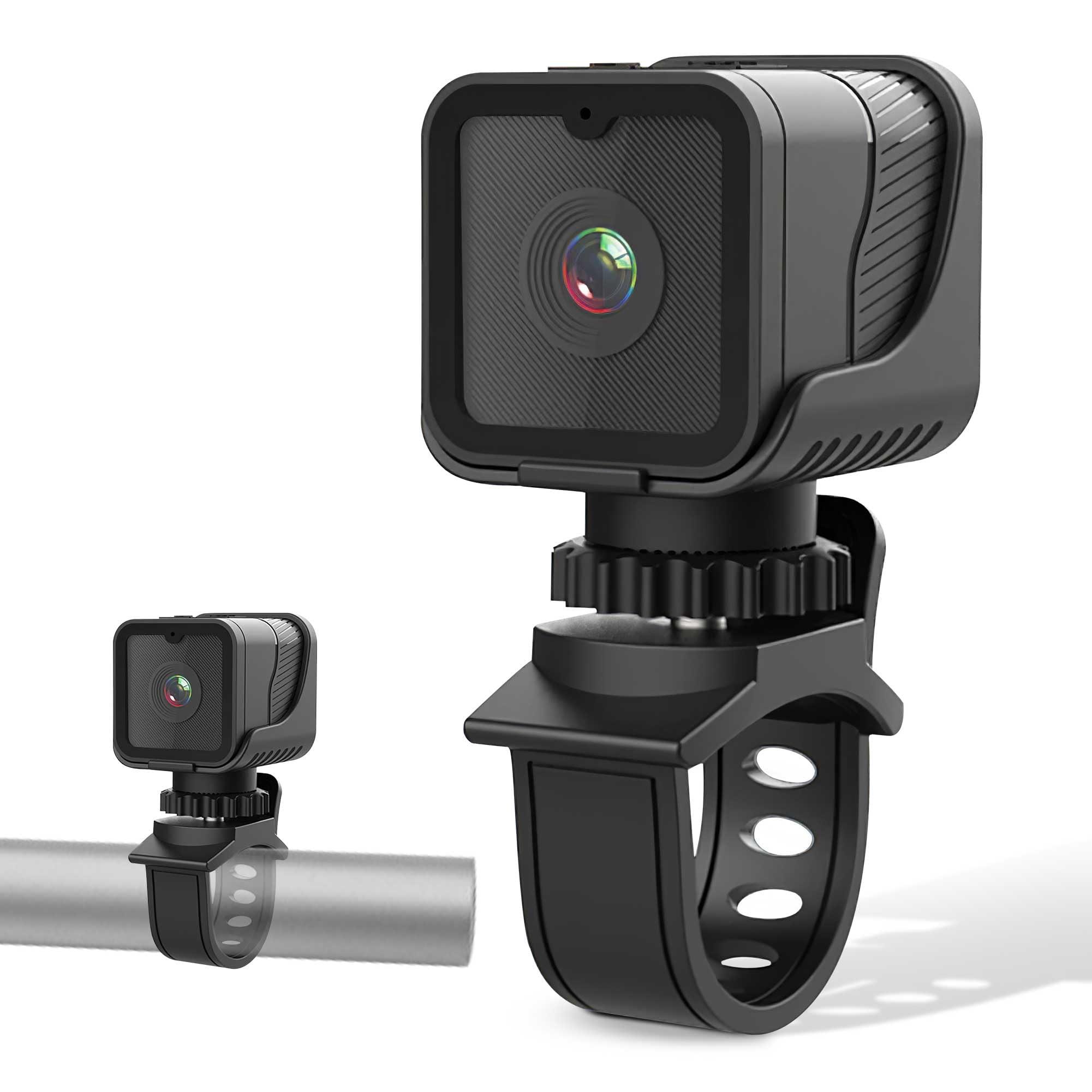 TIROL SUPPLIES TIROL SUPPLIES Bike Camera with 170 Wide Angle, HD 1080P Mini Sport Camera, Loop & Emergency Recording, Bicycle, Outdoor Sports, USB Rechargeable & Portable Action Camera, 1.2 oz (41g)