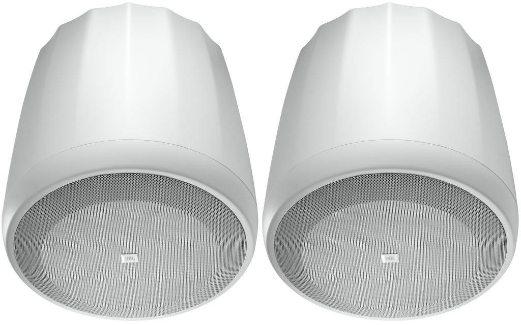JBL Professional JBL Professional C67HC/T-WH 6.5-Inch Narrow 75 Coverage High Ceiling Hanging Pendant Speaker, White, Sold as Pair