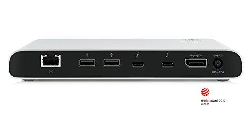 Elgato Elgato Thunderbolt 3 Dock - with 50 cm Thunderbolt Cable, 40Gb/s, Dual 4K Support, 2x Thunderbolt 3 (USB-C), 3x USB 3.0, Audio Input and Output, Gigabit Ethernet, Aluminum Chassis