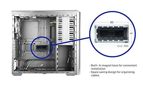 MICRO CONNECTORS MICRO CONNECTORS 11-Port ARGB Splitter Hub for Fan and Light (S08-12ARGB)