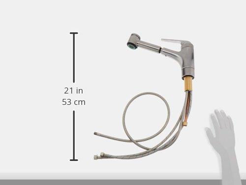 KWC Faucets KWC Faucets 10.061.033.127 DOMO Pull Out Kitchen Faucet, 9\", Splendure Stainless Steel