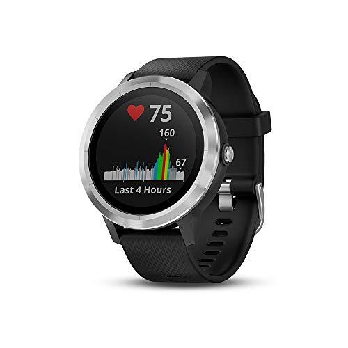 Garmin Smartwatch GARMIN Vivoactive 3 1,2in GPS Waterproof 5 ATM Glonass Black Stainless Steel (Renewed)