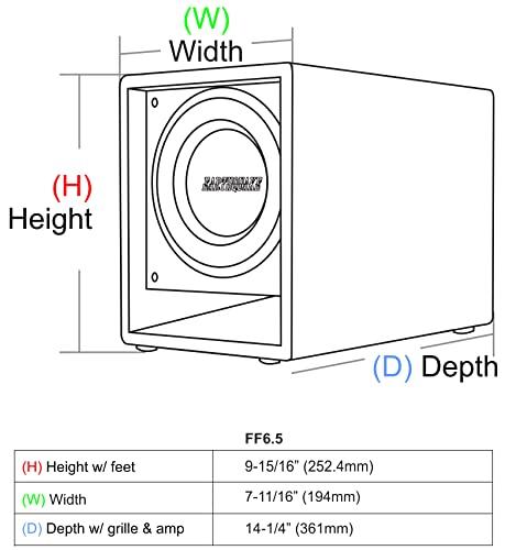 Earthquake Sound Earthquake Sound FF6.5 6.5-Inch Front Firing Subwoofer