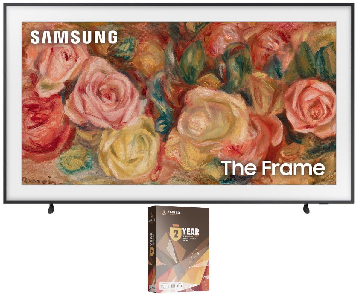 SAMSUNG Samsung QN65LS03DAFXZA 65 Inch The Frame 4K Smart Quantum HDR TV with 2 Year Amber Protection Plan (2024)