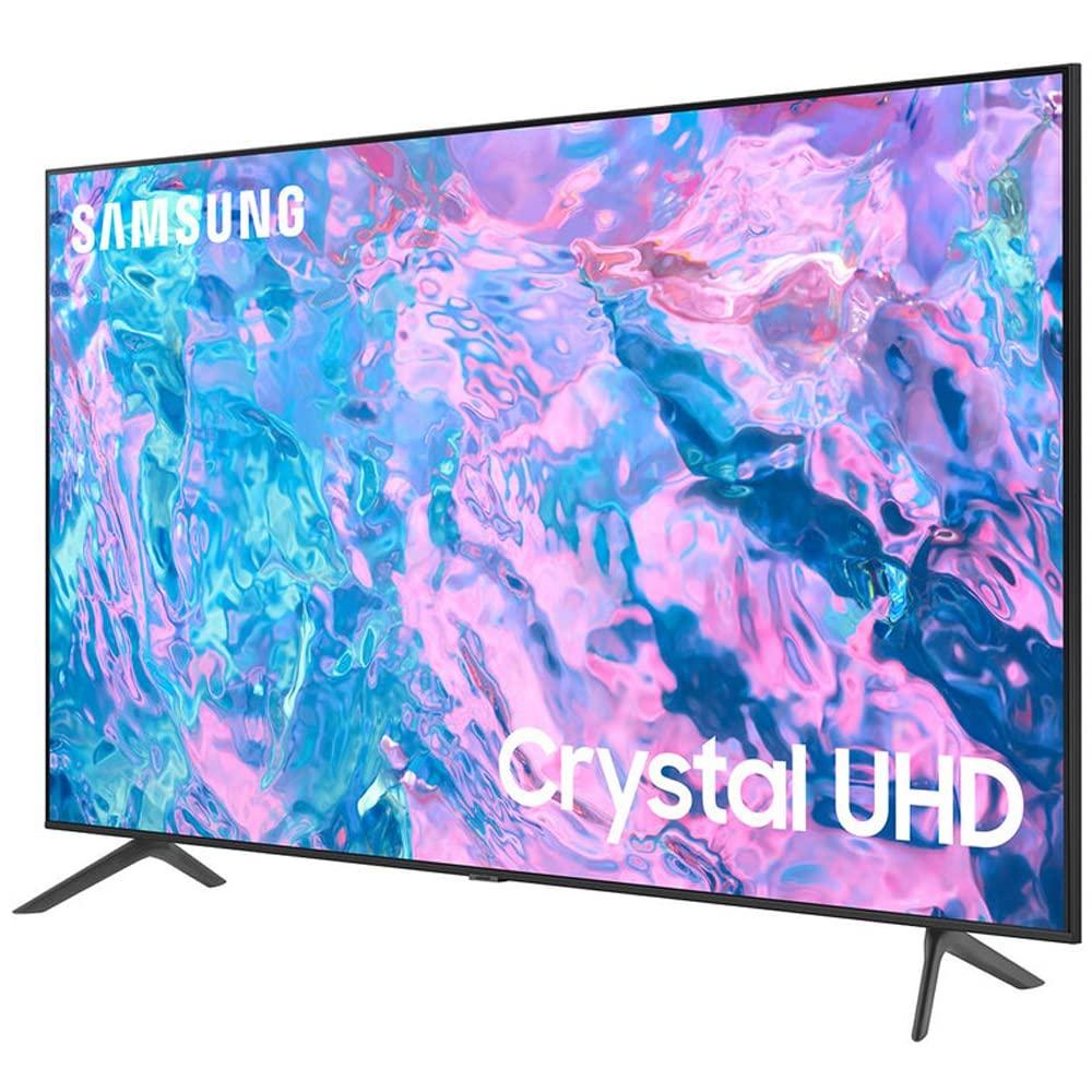 SAMSUNG SAMSUNG UN55CU7000 55 inch Crystal UHD 4K Smart TV Bundle with Deco Gear 2X 4K HDMI 2.0 Cable w/Copper Conductors & CPS Exclusive 26 Month Protection Pack (BEACH-CPS-261000)