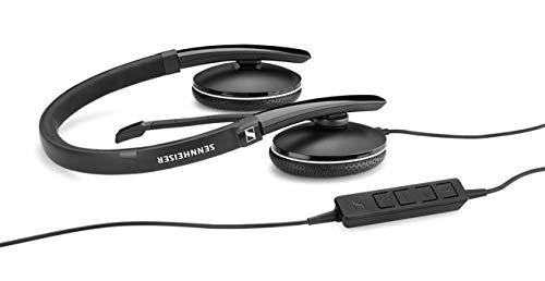 Sennheiser Enterprise Solution Sennheiser SC 160 USB (508315) - Double-Sided (Binaural) Headset for Business Professionals | with HD Stereo Sound, Noise Canceling Microphone, & USB Connector (Black), Black