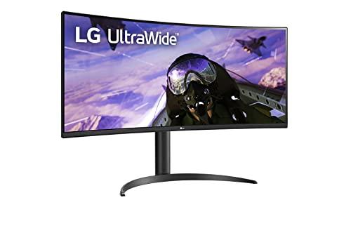 LG LG 34BP65C-B 34 21:9 QHD UltraWide Curved Monitor with 1ms MBR, HDR10, 160Hz Refresh Rate & AMD FreeSync Premium, Black