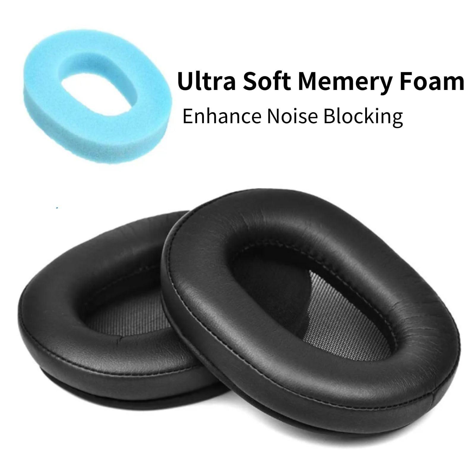 HoneTeek WH-XB900N Earpads, Replacement Ear Pads for Sony WH XB900N Noise Cancelling Headphones, Noise Isolation & Premium Memory Foam, ONLY for Sony XB900N Headphones Soft & Durable (Black)