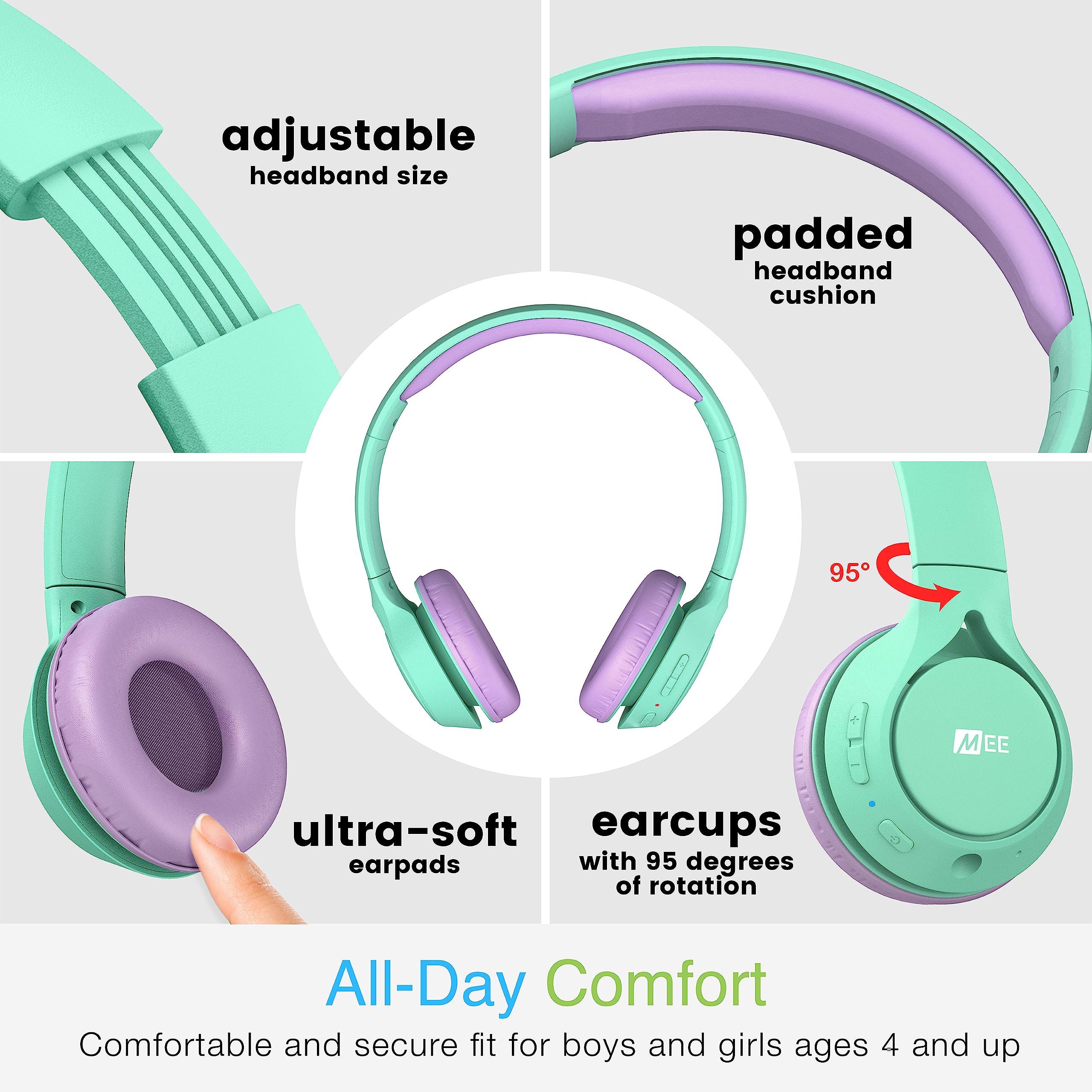 MEE audio MEE audio KidJamz KJ45BT Children's Safe Listening Bluetooth Wireless Headphones (2Pack, MT&PK)