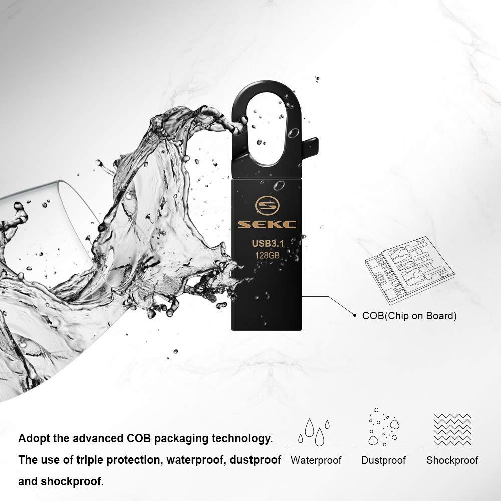 SEKC SEKC 128GB USB 3.1 Hook Memoria Flash Drive - SDM32128G
