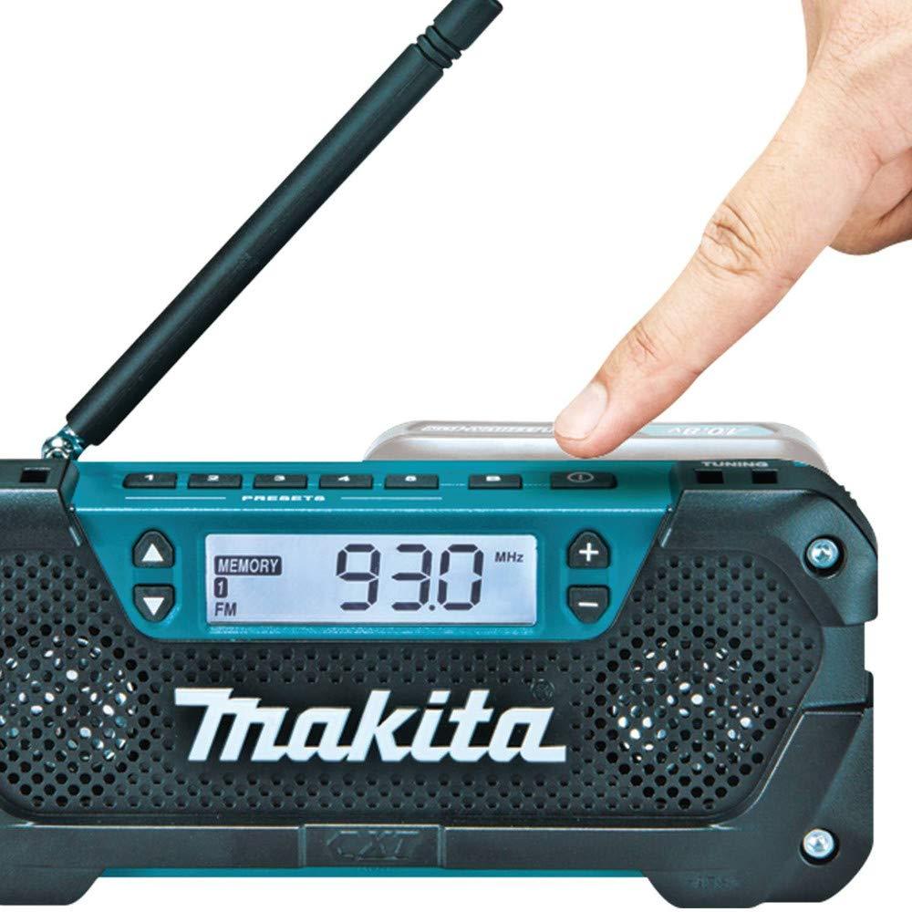 Makita Makita RM02 12V max CXT Lithium-Ion Cordless Compact Job Site Radio, Tool Only