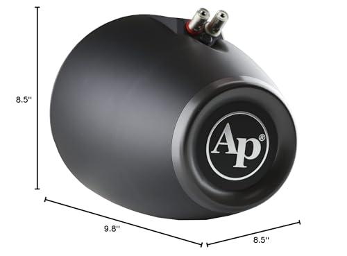 Audiopipe Audiopipe APMP-800ETW 8-Inch Compact Multi Purpose Directional Stereo Speaker Enclosure for Car Audio, Marine, UTV, and ATV Sound System, Black (Pair)