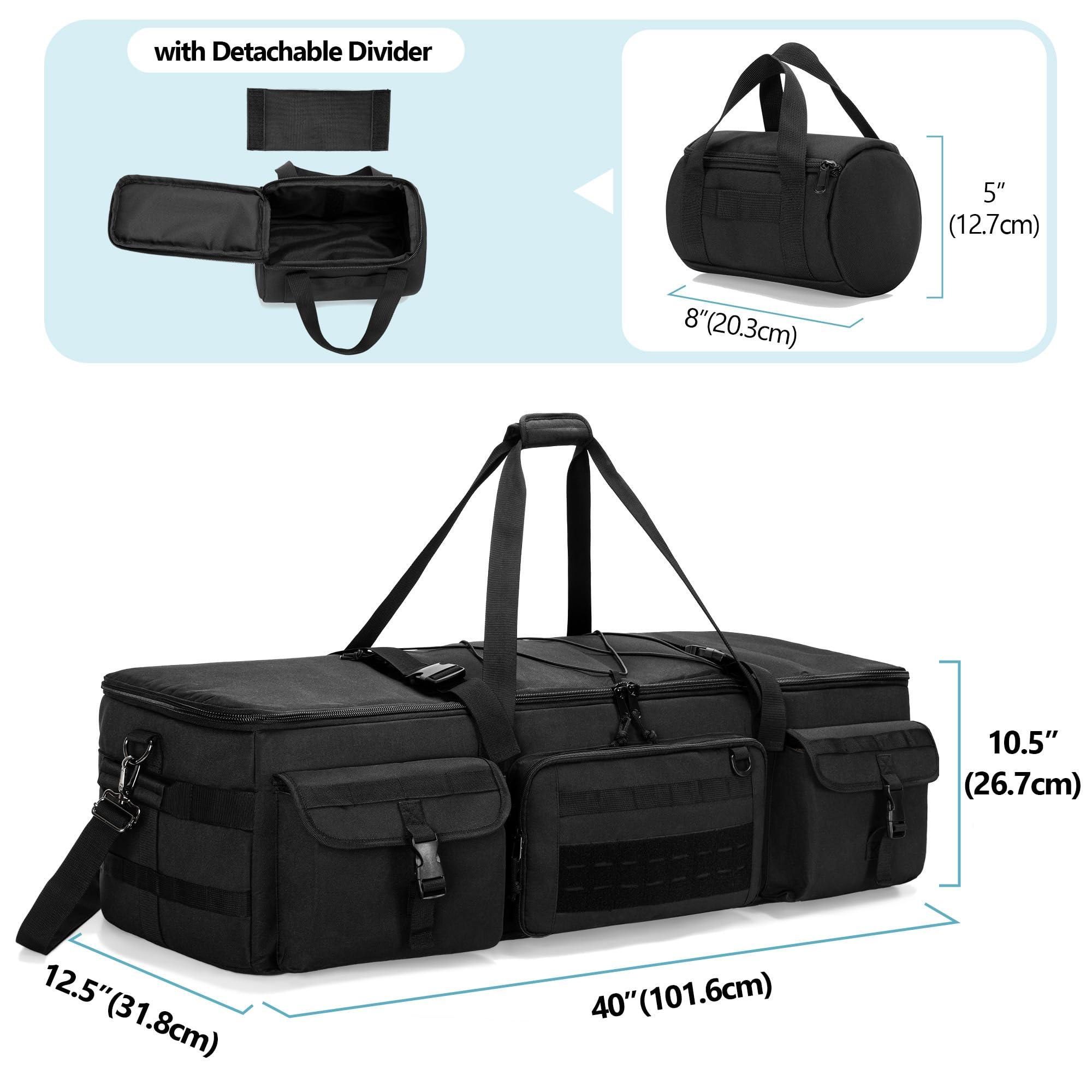 HODRANT HODRANT Large Telescope Carrying Case, Soft Pad Telescope Travel Bag Compatible with Celestron Telescope, 40 inch Telescope Storage Bag with Fixed Buckles for Optical Tube & Tripod, Attached Small Bag