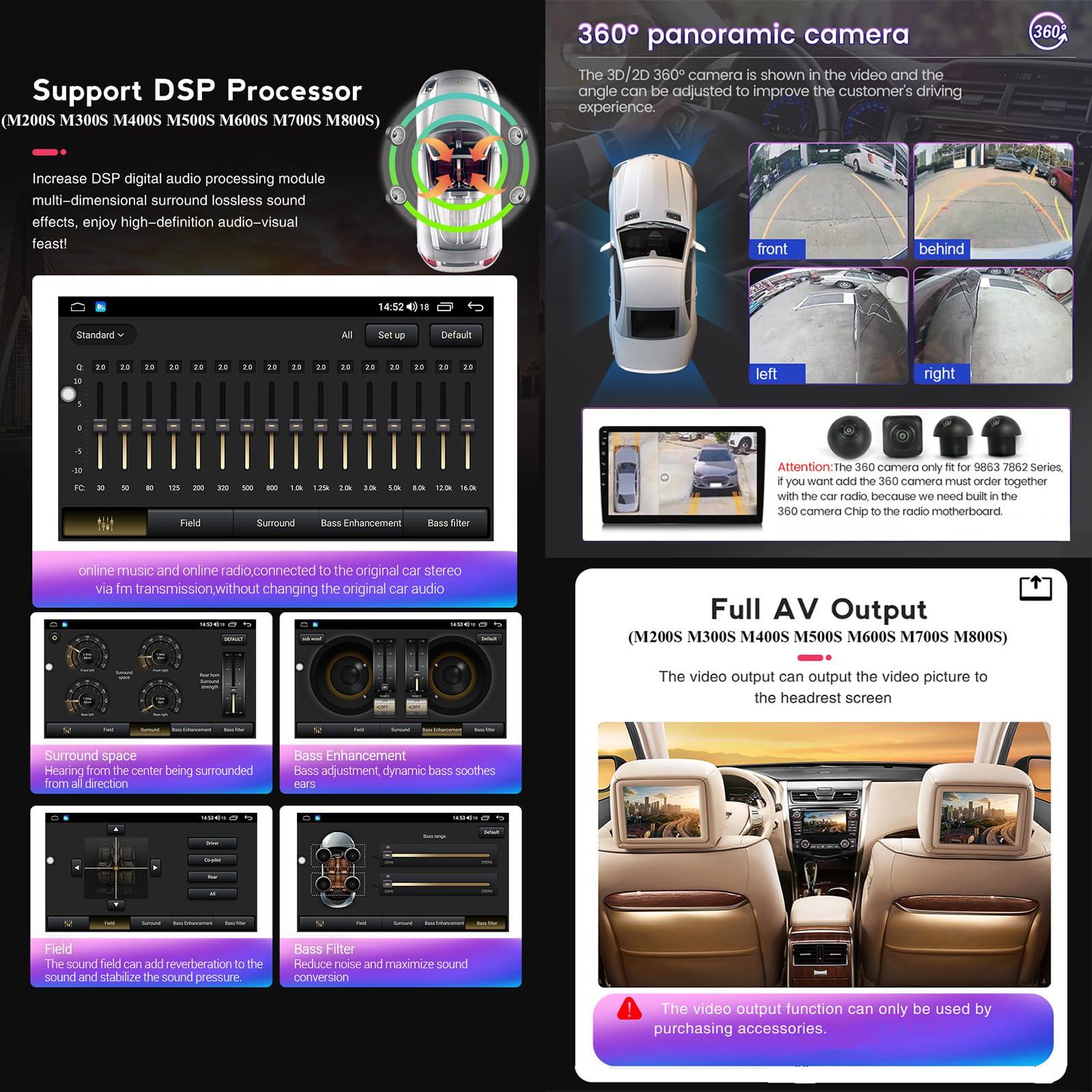 ottspu ottspu Double Din Car Stereo 9\'\' Touchscreen Car Radio Bluetooth Multimedia Player with Backup Camera Compatible with Wireless Car-Play, Wireless Android Auto, for Chevrolet Cobalt 2 2011-2018,M200s