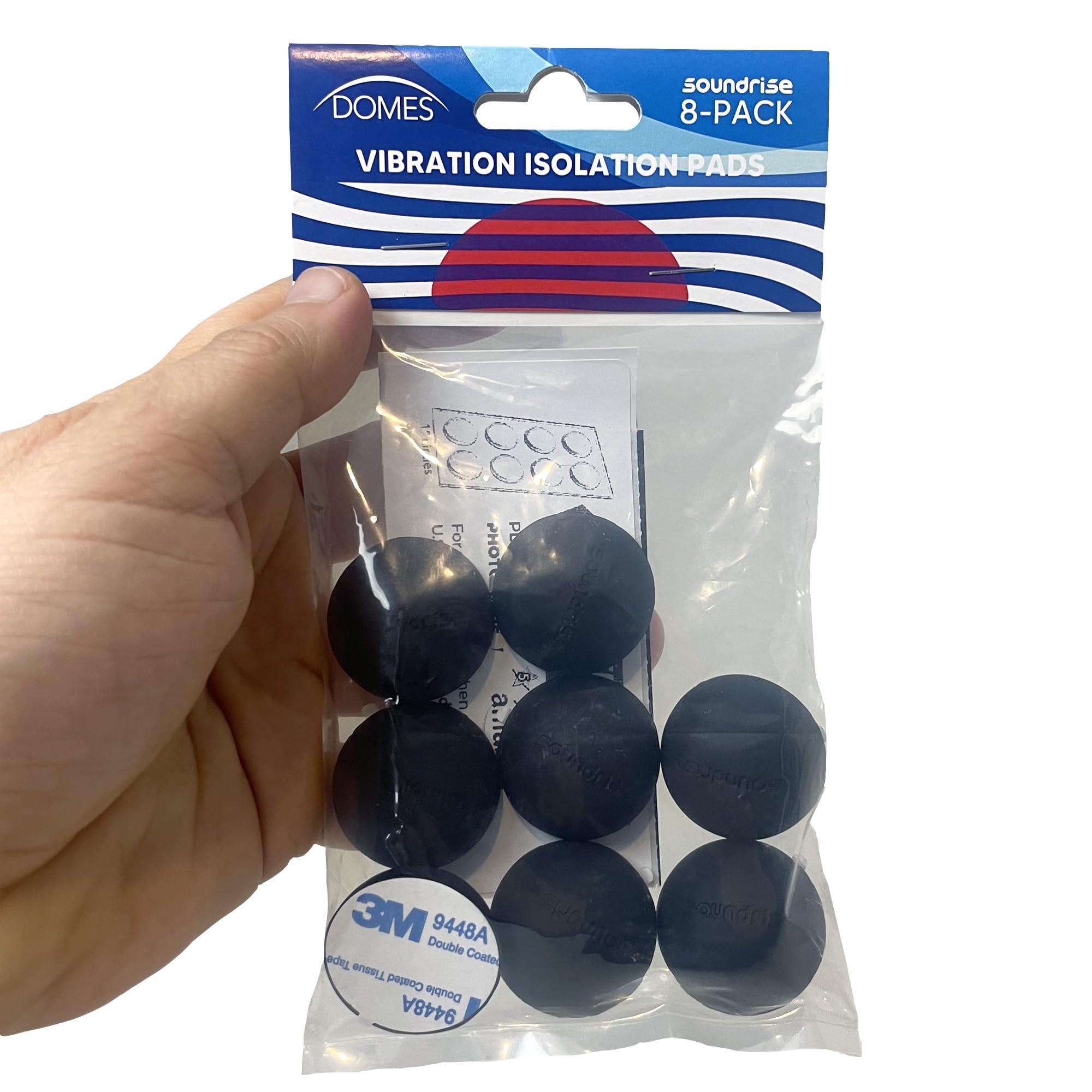 Soundrise Soundrise DOMES Isolation Pads - Sound Dampening & Anti-Vibration Silicone Feet - Audio Isolation Feet for Subwoofers, Speakers & Turntables - Peel & Stick, Durable Class-A Silicone, Non-Slip (8-Pack)