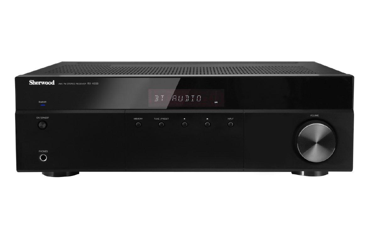 Sherwood Sherwood RX4508 200W AM/FM Stereo Receiver with Bluetooth, Black