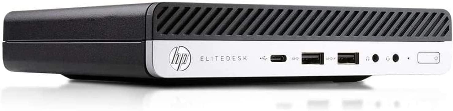 HP HP Elitedesk 800 G3 Mini PC Desktop Computer with 24" FHD Monitor, RGB Speaker, Core i7-6700 3.4GHz, 16GB RAM, 512GB SSD, Keyboard, Mouse, DP Cable, Win 10 Pro (Renewed)
