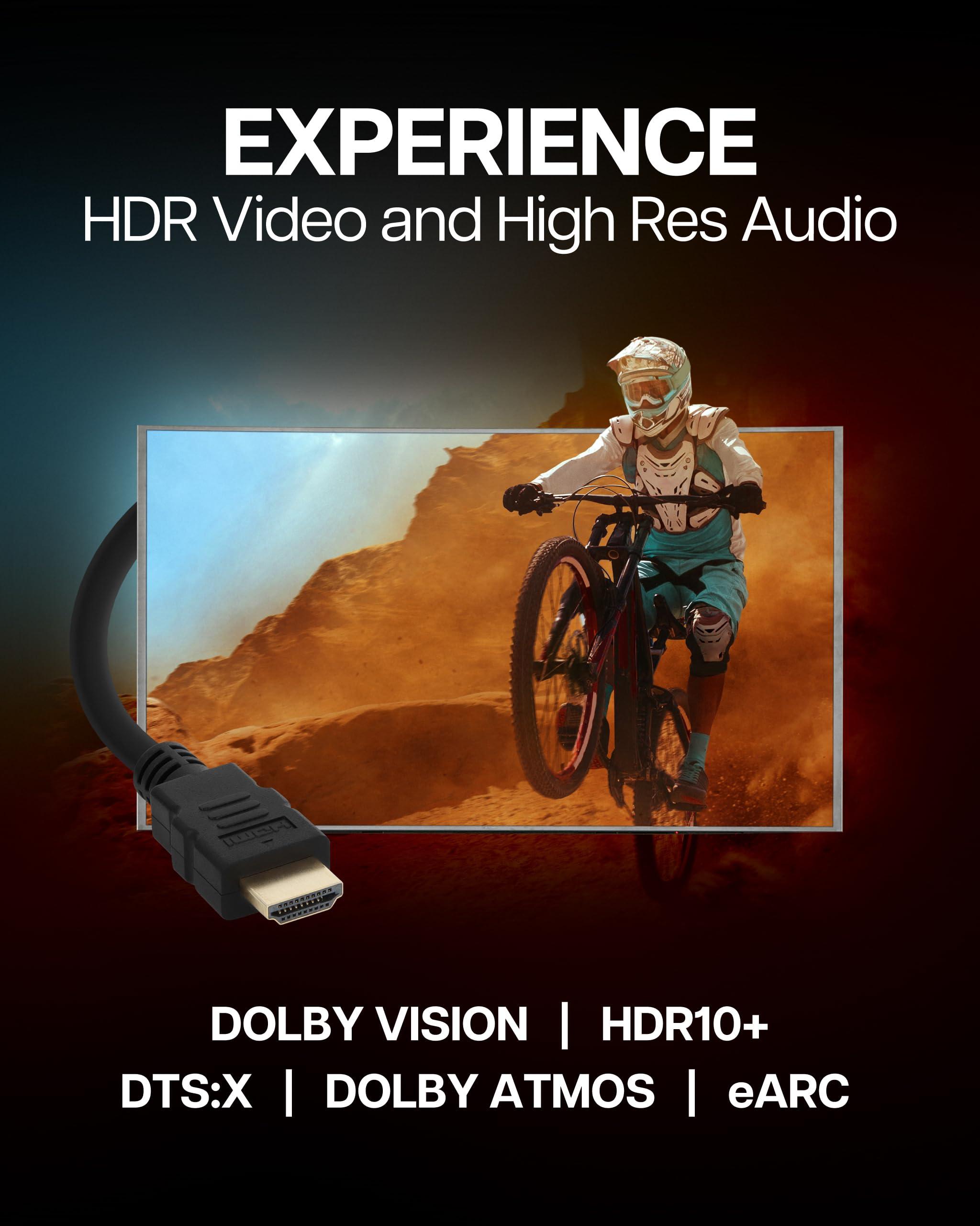 VisionTek VisionTek HDMI 2.1 10 Foot Cable - Compatible with HDTV Formats, OS X, & Windows (M/M) (901464)