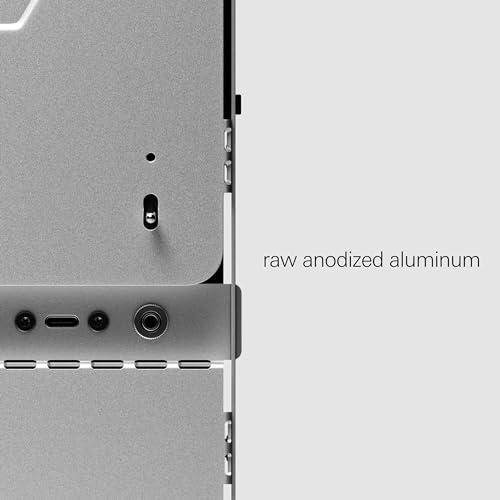 Teenage Engineering teenage engineering Computer-1 Mini-ITX PC Computer case Chassis with Powder Coated Aluminum, Chrome Metal Handles, and Dual-Slot GPU, Small Form Factor, Compatible with SFX Power Supply (Aluminum)