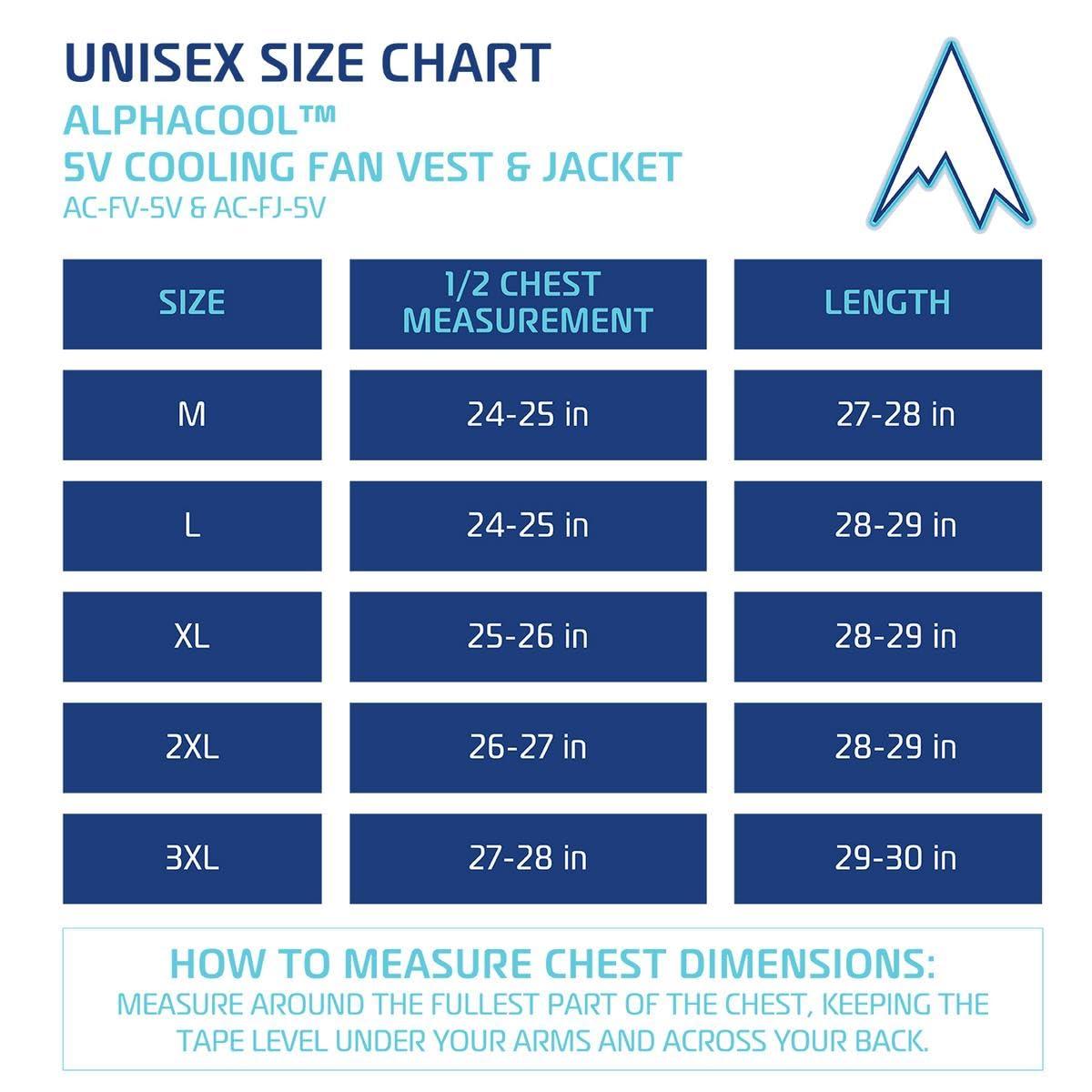 Alphacool AlphaCool Cooling Fan Vest with 2 fans for Men & Women Personal Wearable Air Conditioner 2XL
