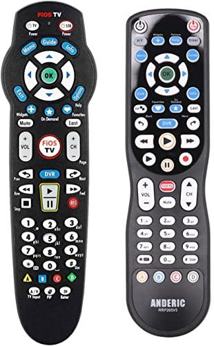 Anderic ANDERIC RRP265V5 Replacement Remote Control Compatible with Verizon FiOS 2-Device, Version 2/3/4/5 RC2655007/01, Work with All FiOS Systems and Set Top Boxes Replacement Controller