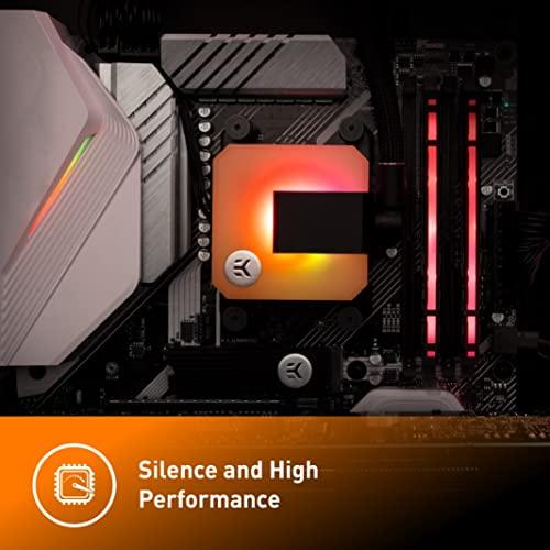 EK EK AIO 280 mm, D-RGB All-in-One CPU Water Cooler with Premium EK-Vardar High-Performance PWM Fans, Liquid Cooling, 140 mm Fan, Intel 115X/1200/2066, AMD AM4
